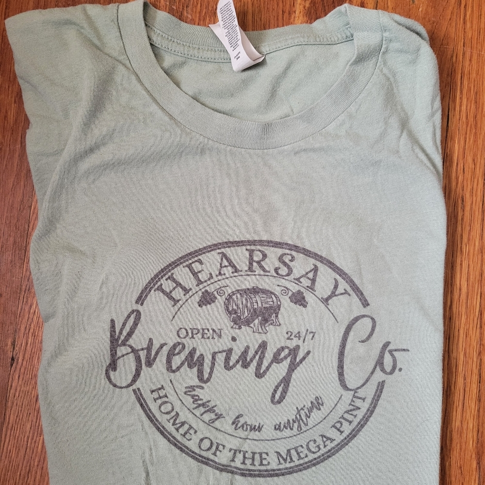 Bella & Canvas sage green tee